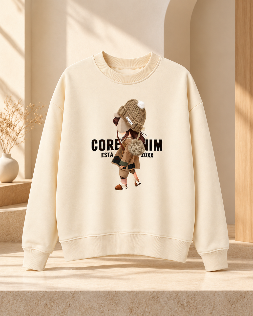 3D Pom-Pom Graphic Sweatshirt – product showcase