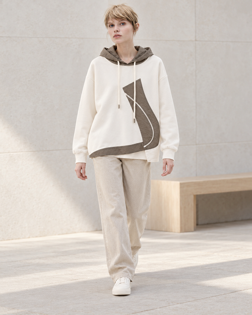 Asymmetric Zip Hoodie – model hero