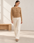 Basketweave Knit Cardigan – model hero