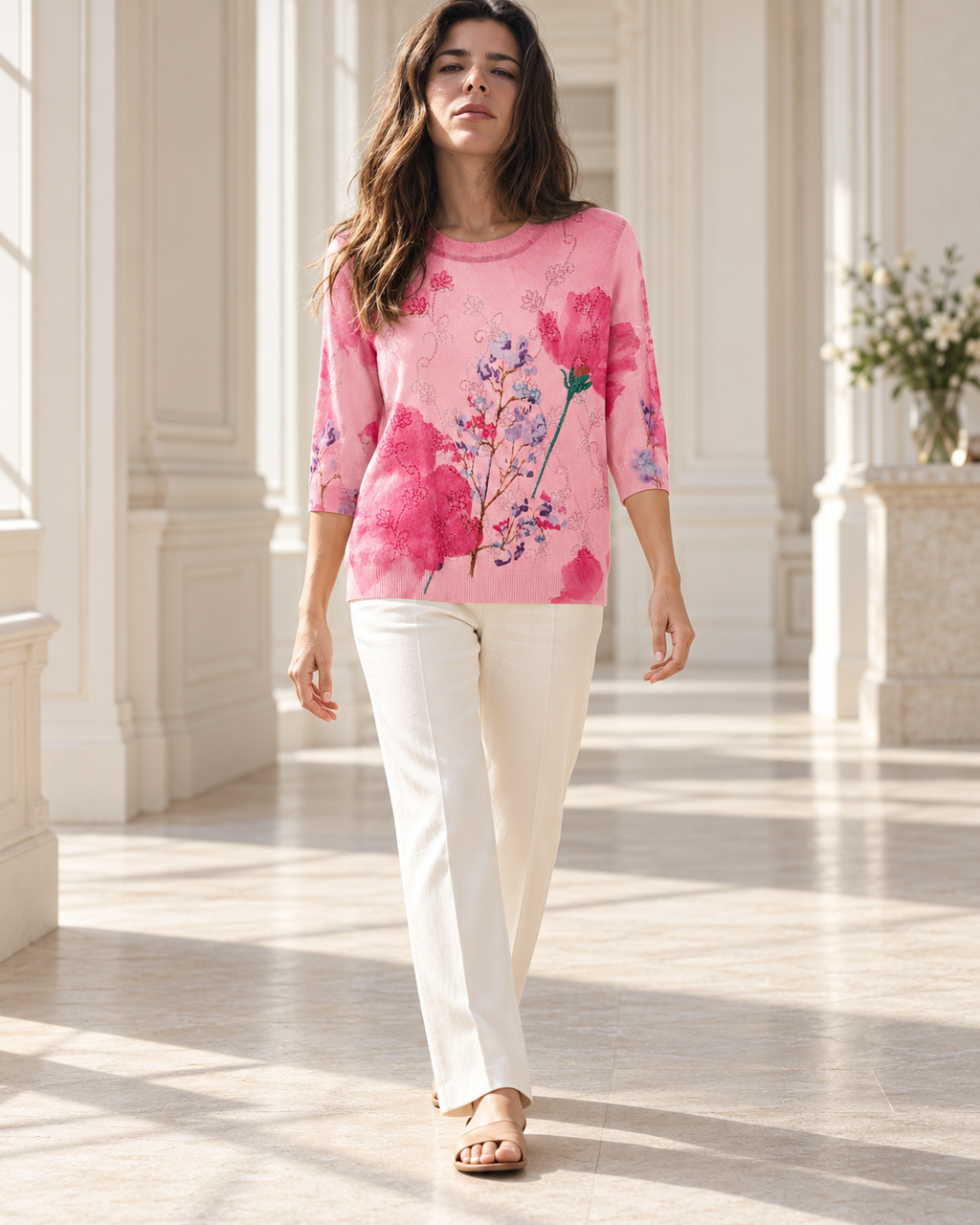 Botanical Vintage Top – full length model