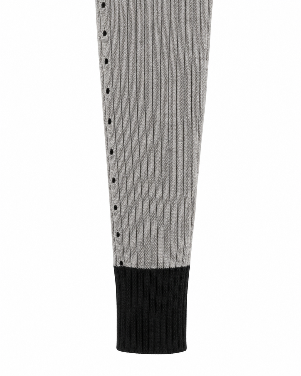 Contrast Cuff Rib Polo Knit – cuff detail