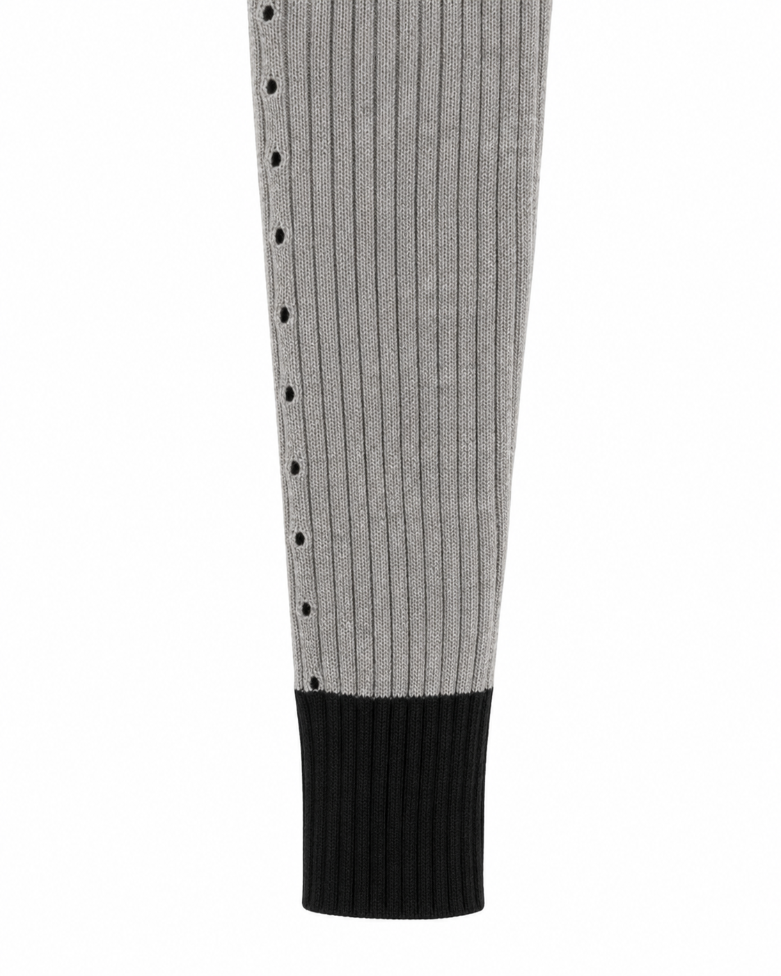 Contrast Cuff Rib Polo Knit – cuff detail