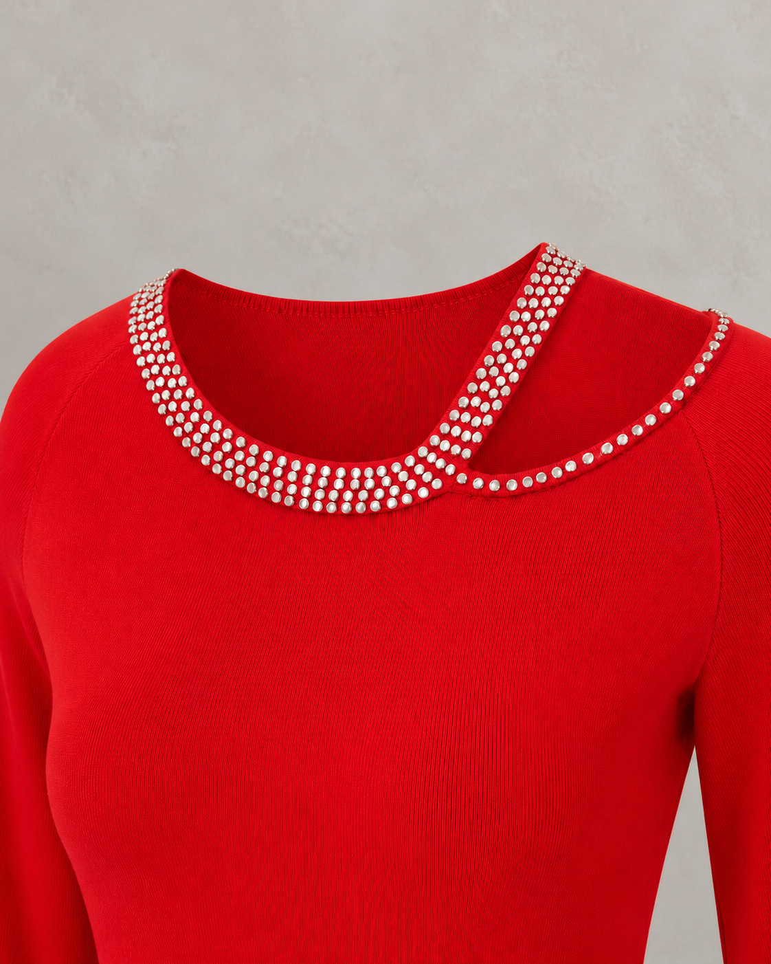 Crystal Collar Bodycon Dress – collar detail