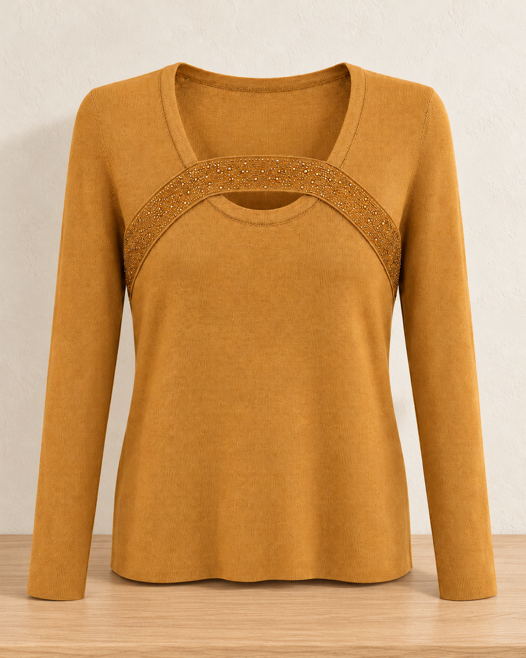 Crystal Strap Knit Top – product showcase
