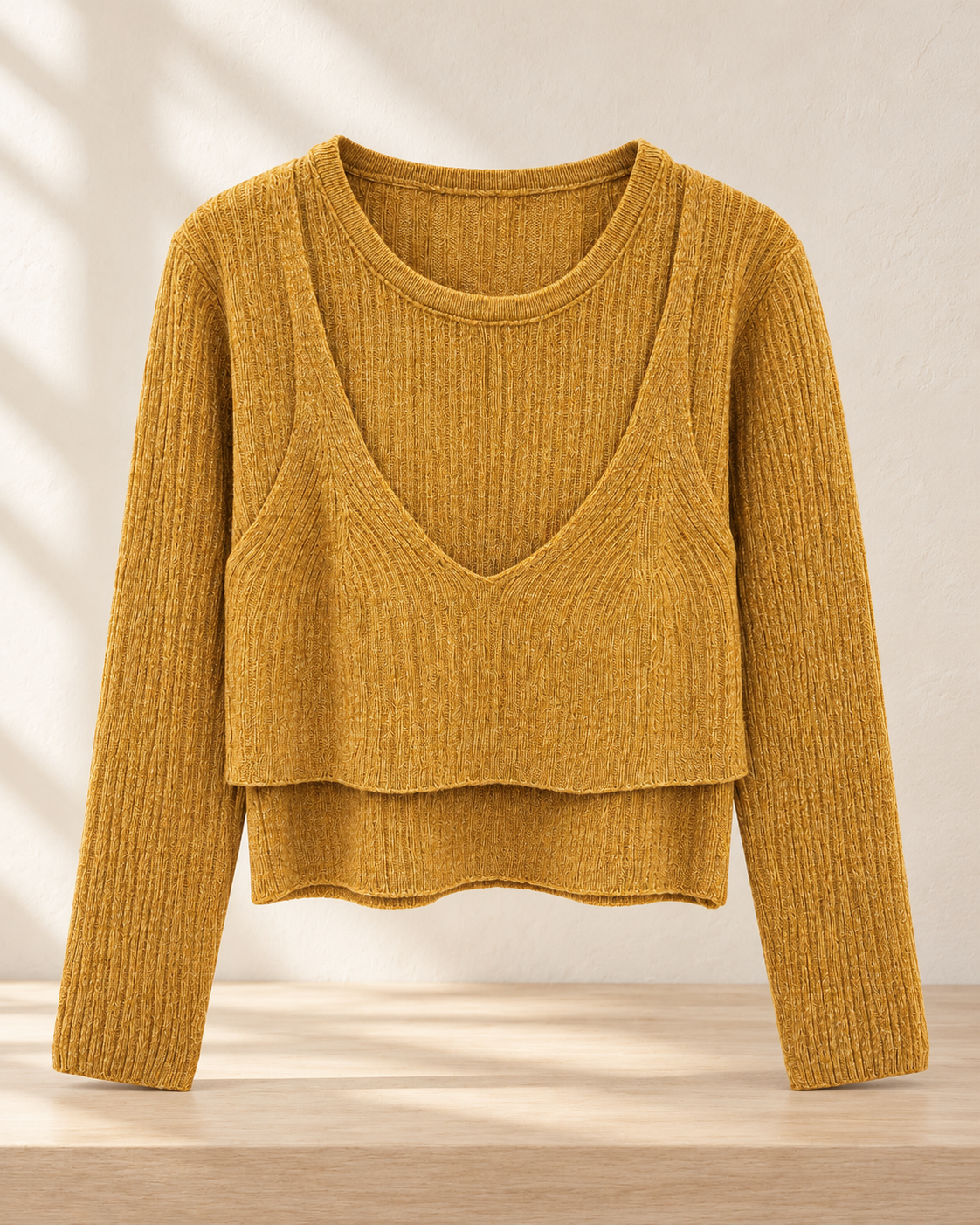 Double Layer Knit Top – product showcase