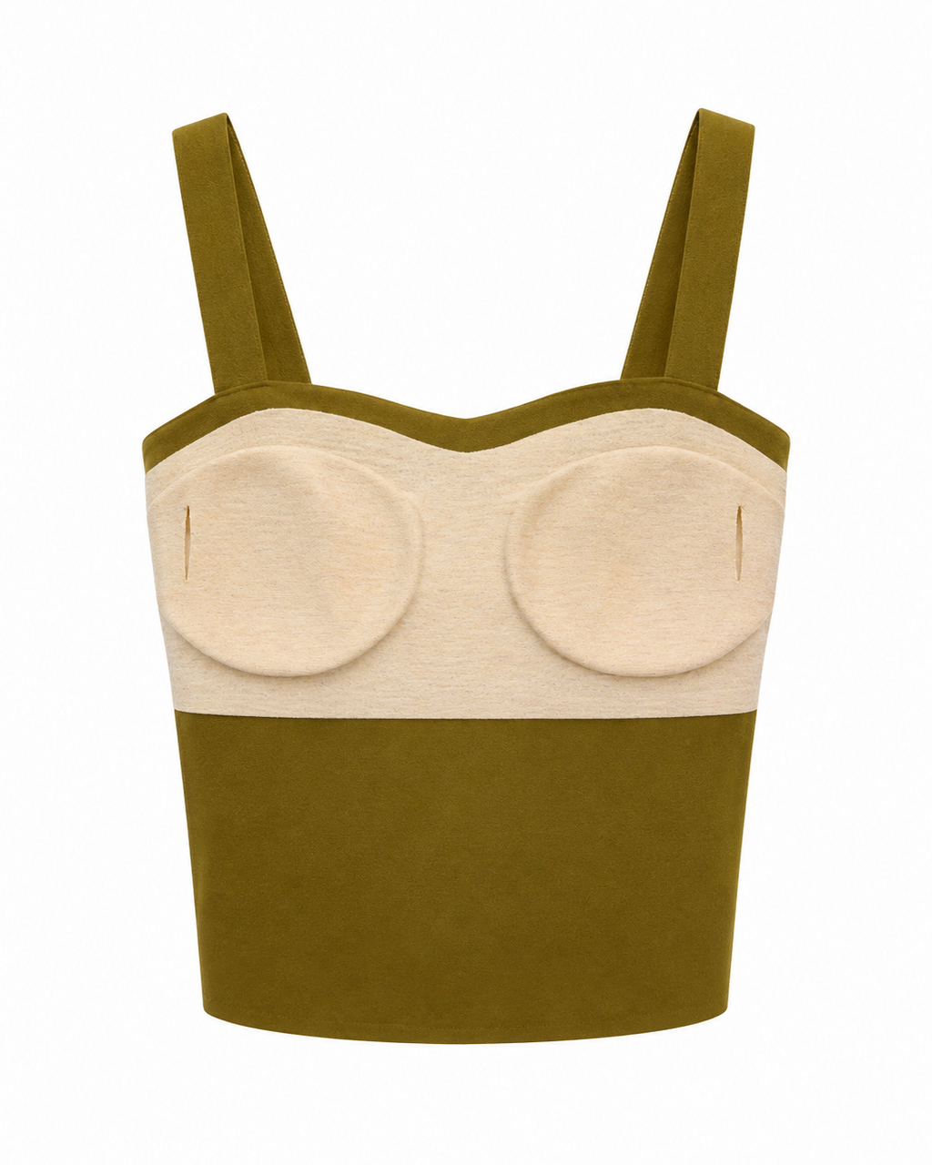 Faux Suede Corset Top – interior detail