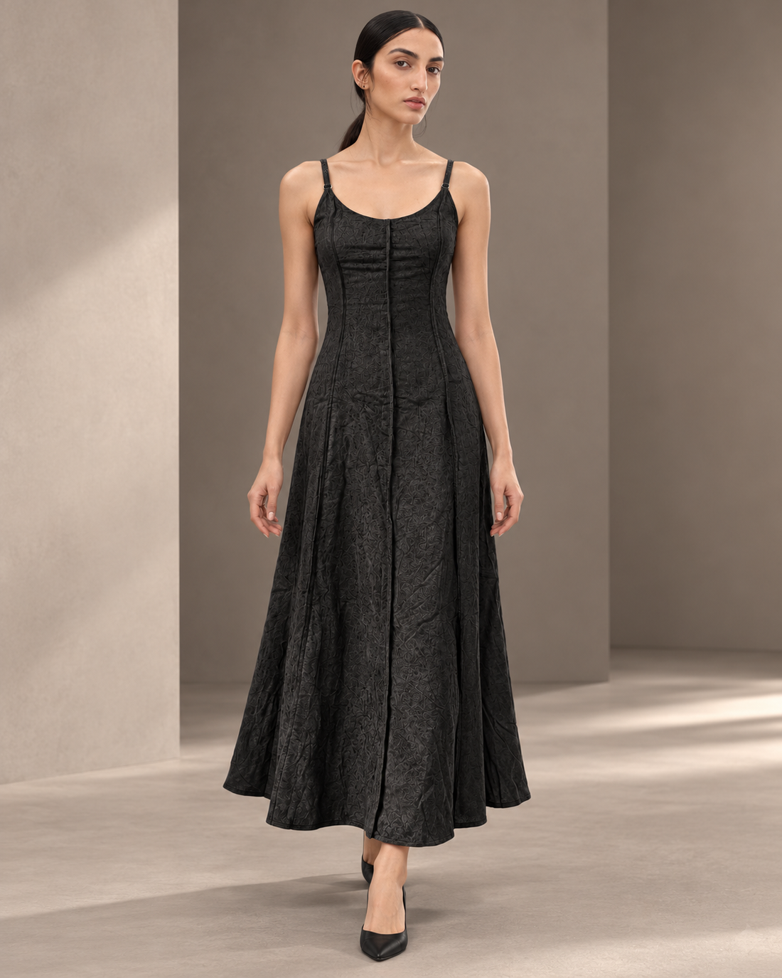 Long Suede Dress