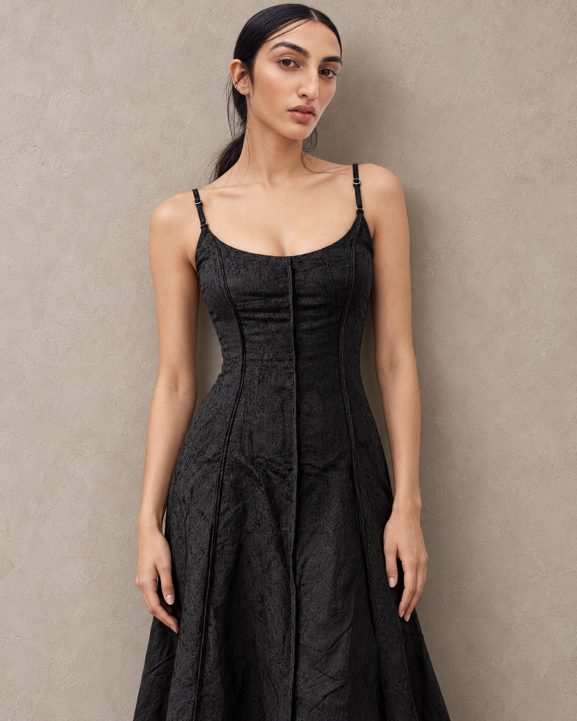 Long Suede Dress – styled