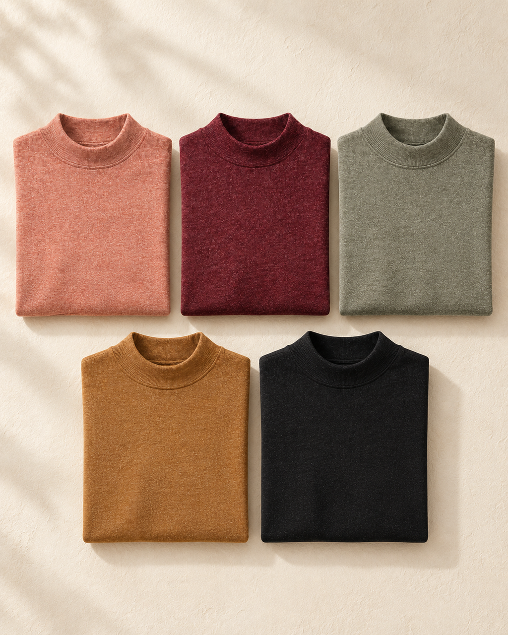 Mock Neck Basic – colour comparison