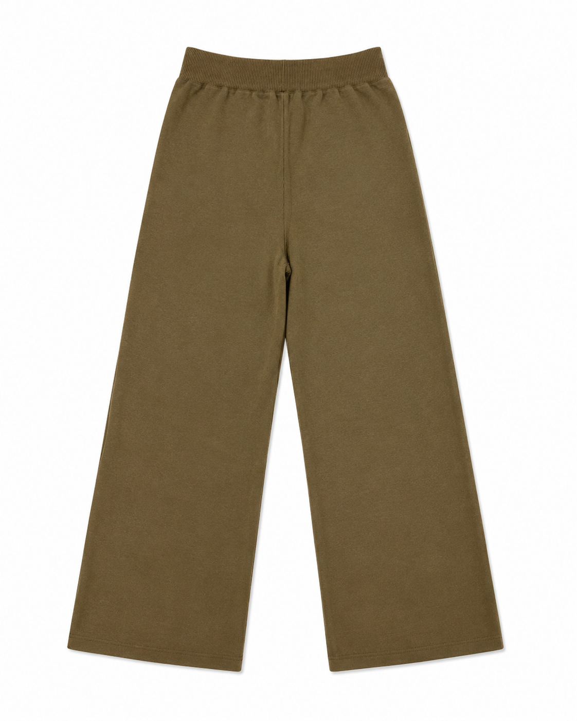 Olive Wide Leg Sweatpants – back view