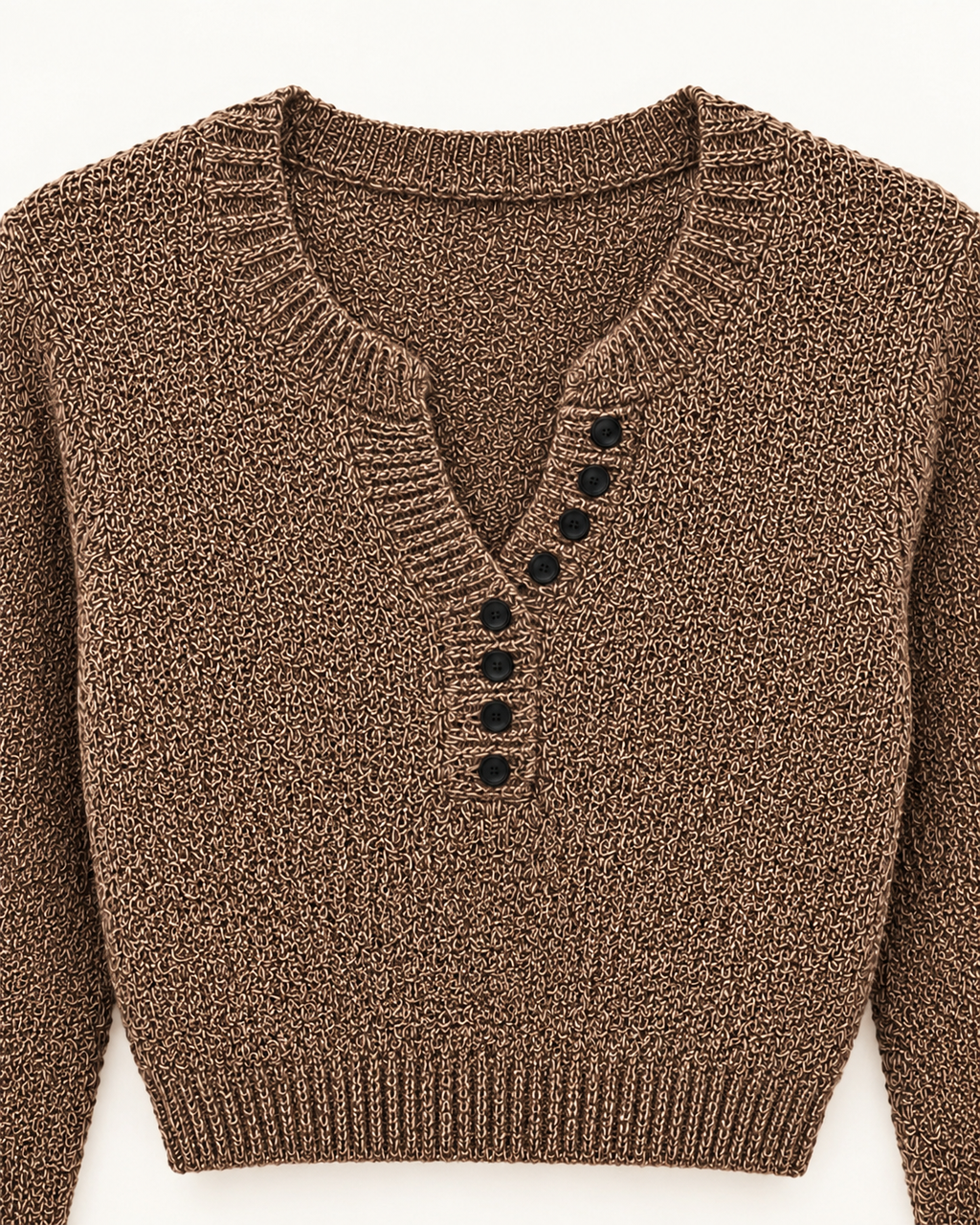 Open Back Knit Top – neckline detail