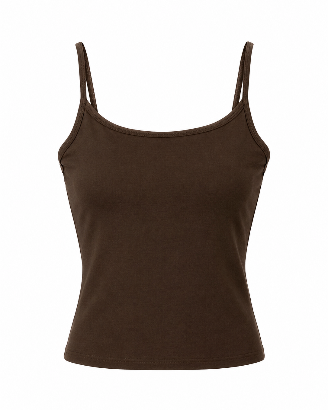 Padded Cami Top – brown showcase