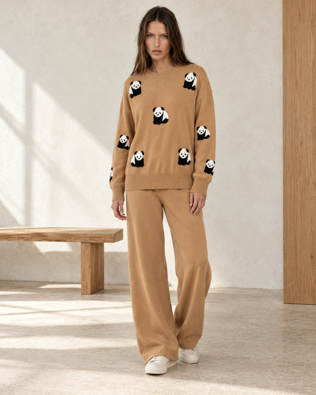 Panda Knit Co-ord Set – hero model