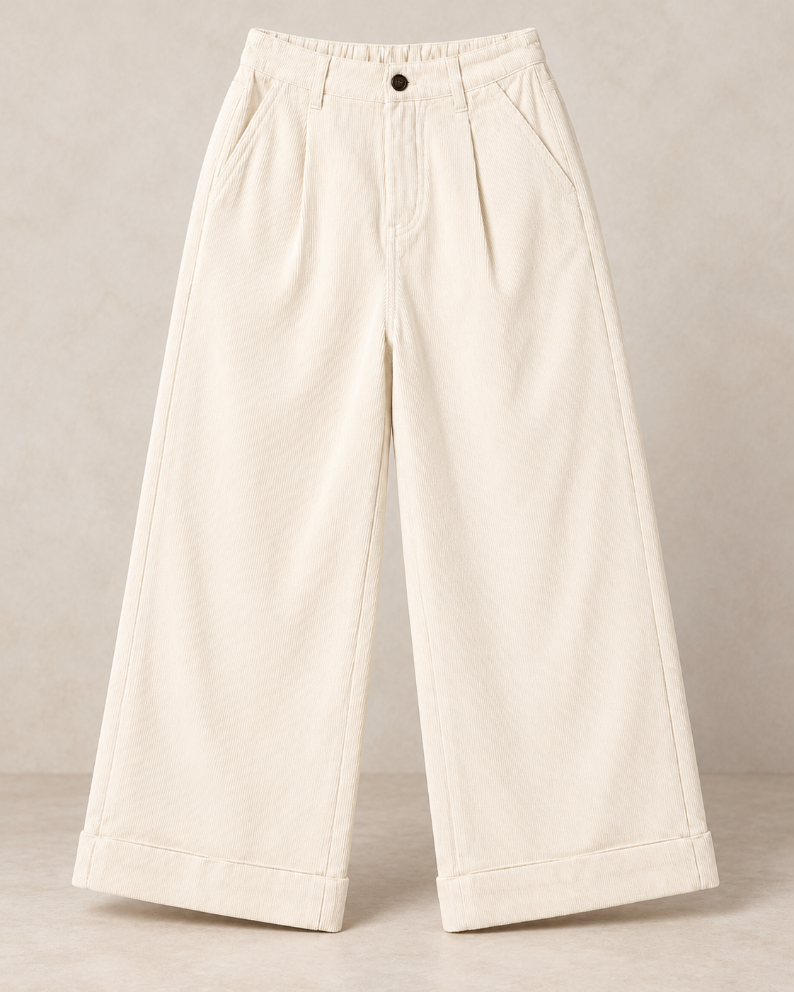 Pleated Corduroy Culotte Trousers – product