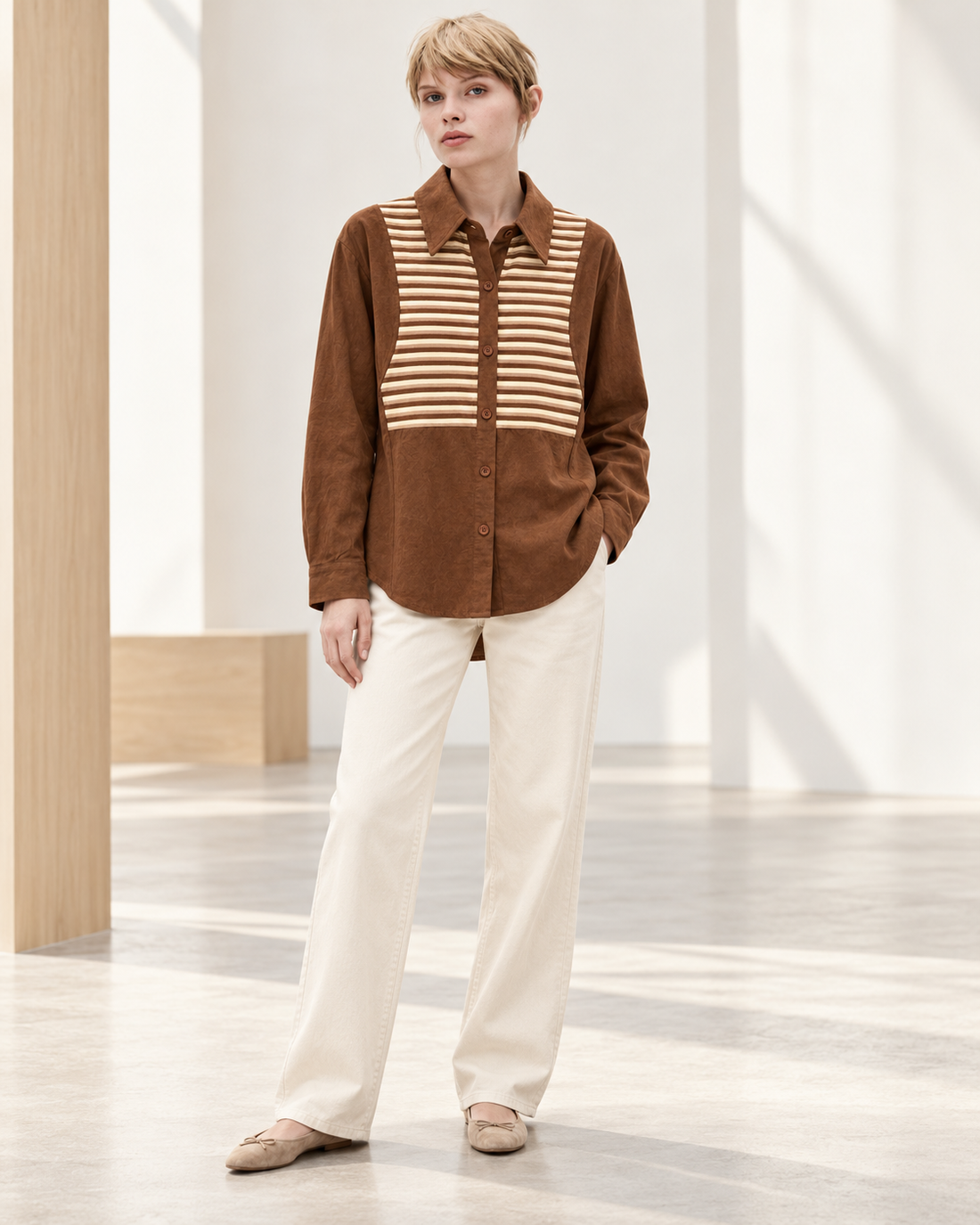 Regular Suede Shirt