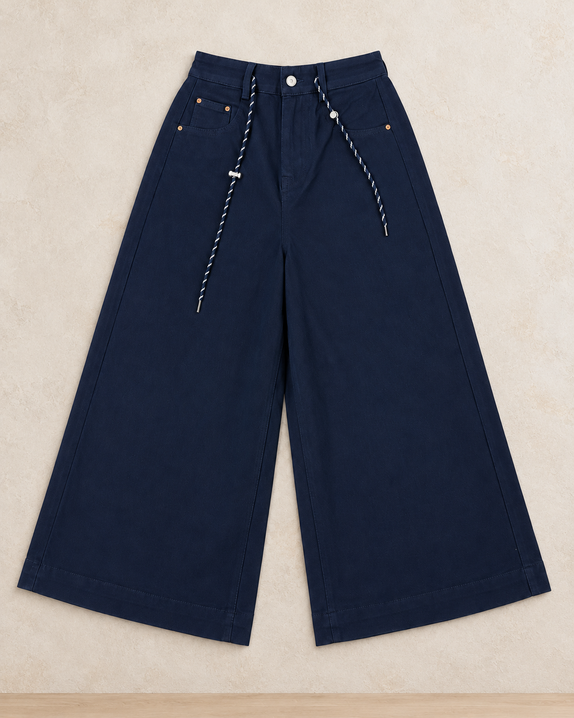 Rope-Detail Wide-Leg Culottes – product showcase