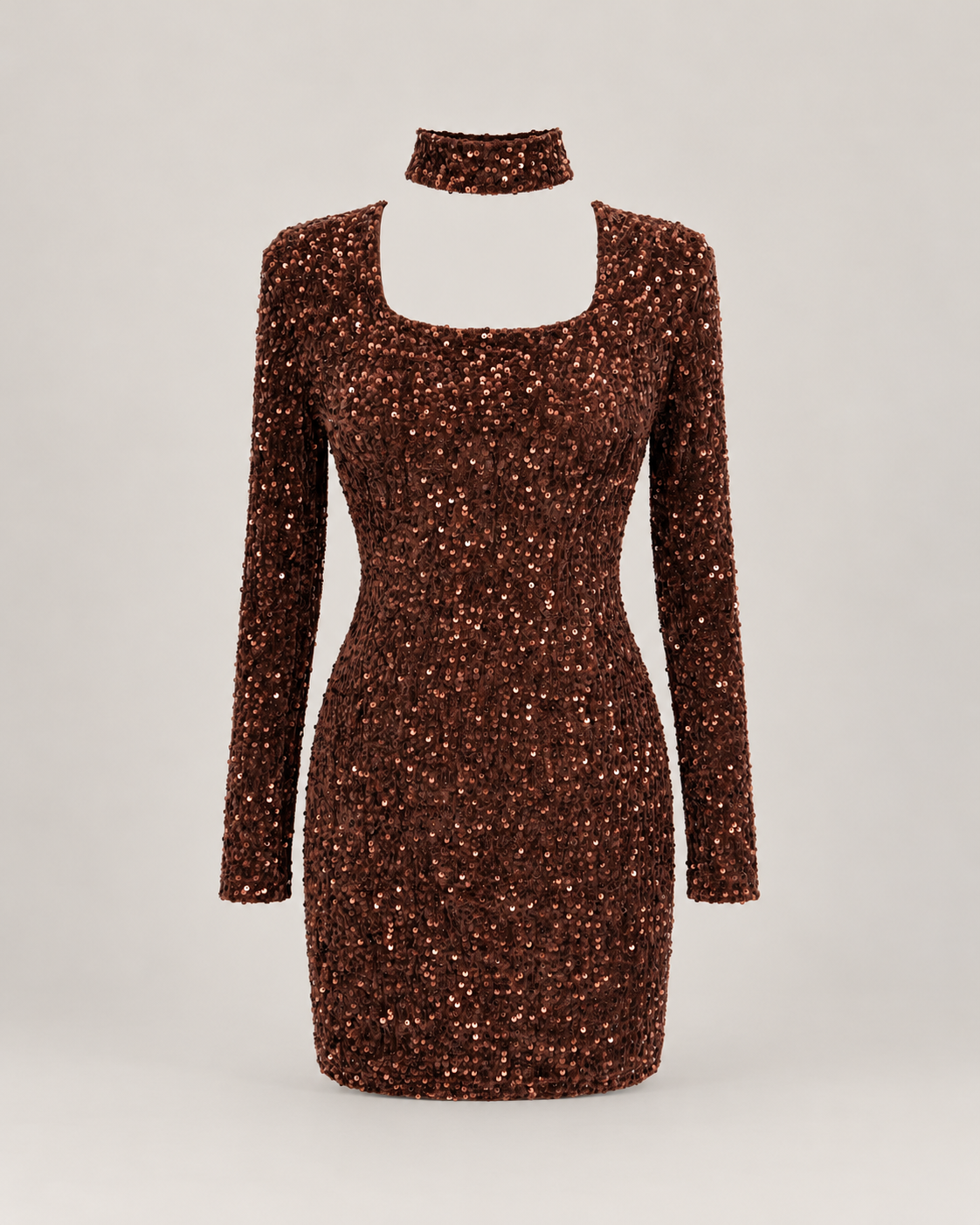 Sequin Choker Mini Dress – product showcase