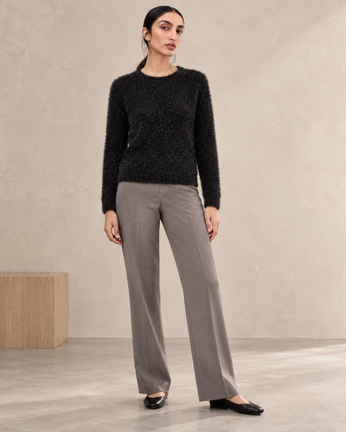 Shimmer Eyelash Knit Sweater
