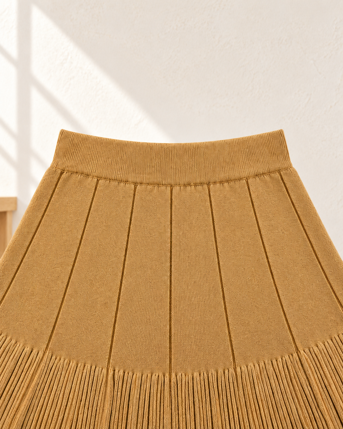 Skater Knit Skirt – waistband panel detail