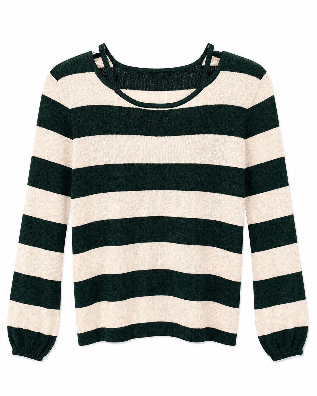 Striped Knit Pullover