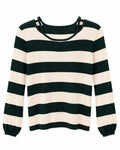Striped Knit Pullover – front