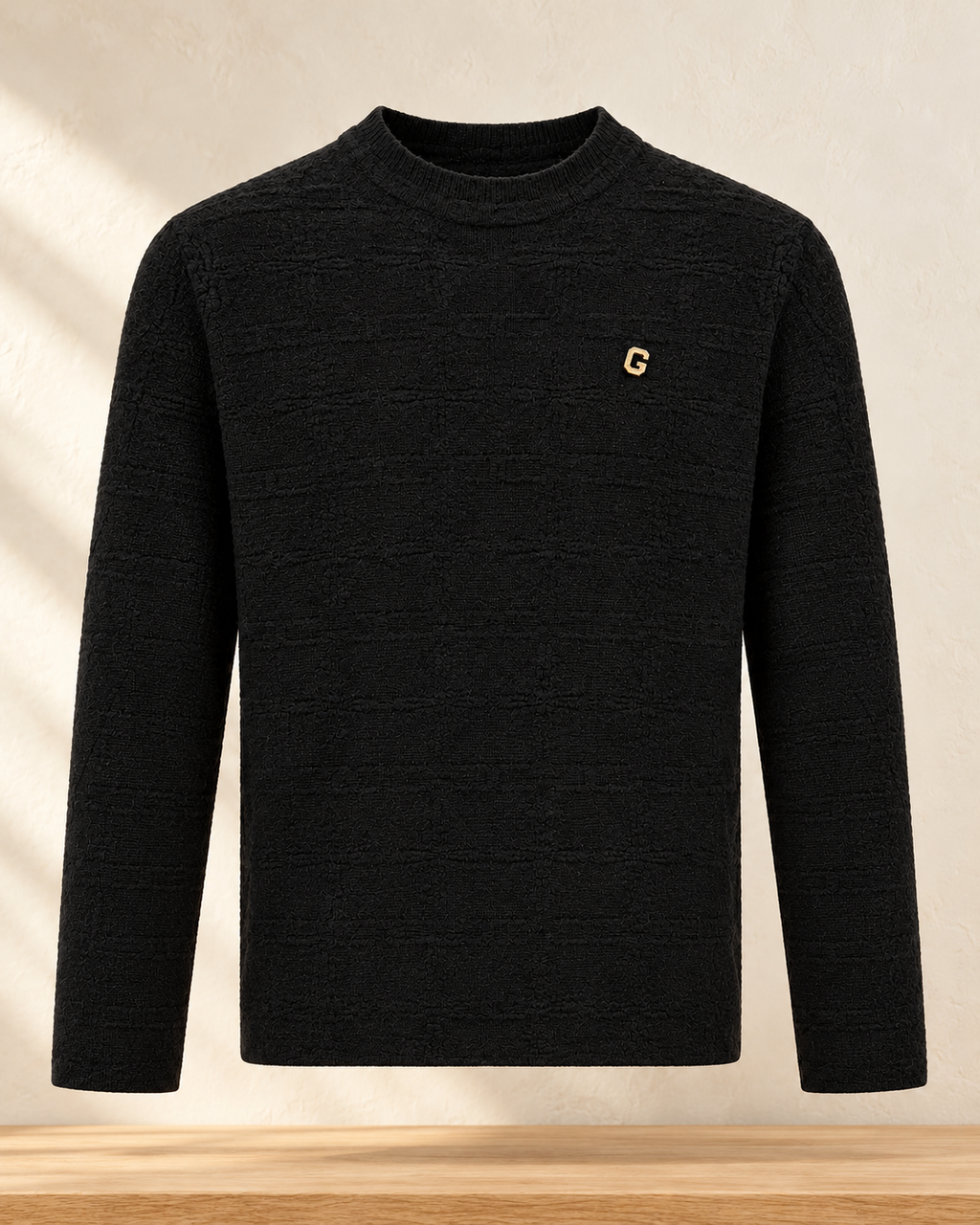 Textured Crew Neck Sweater – product showcase