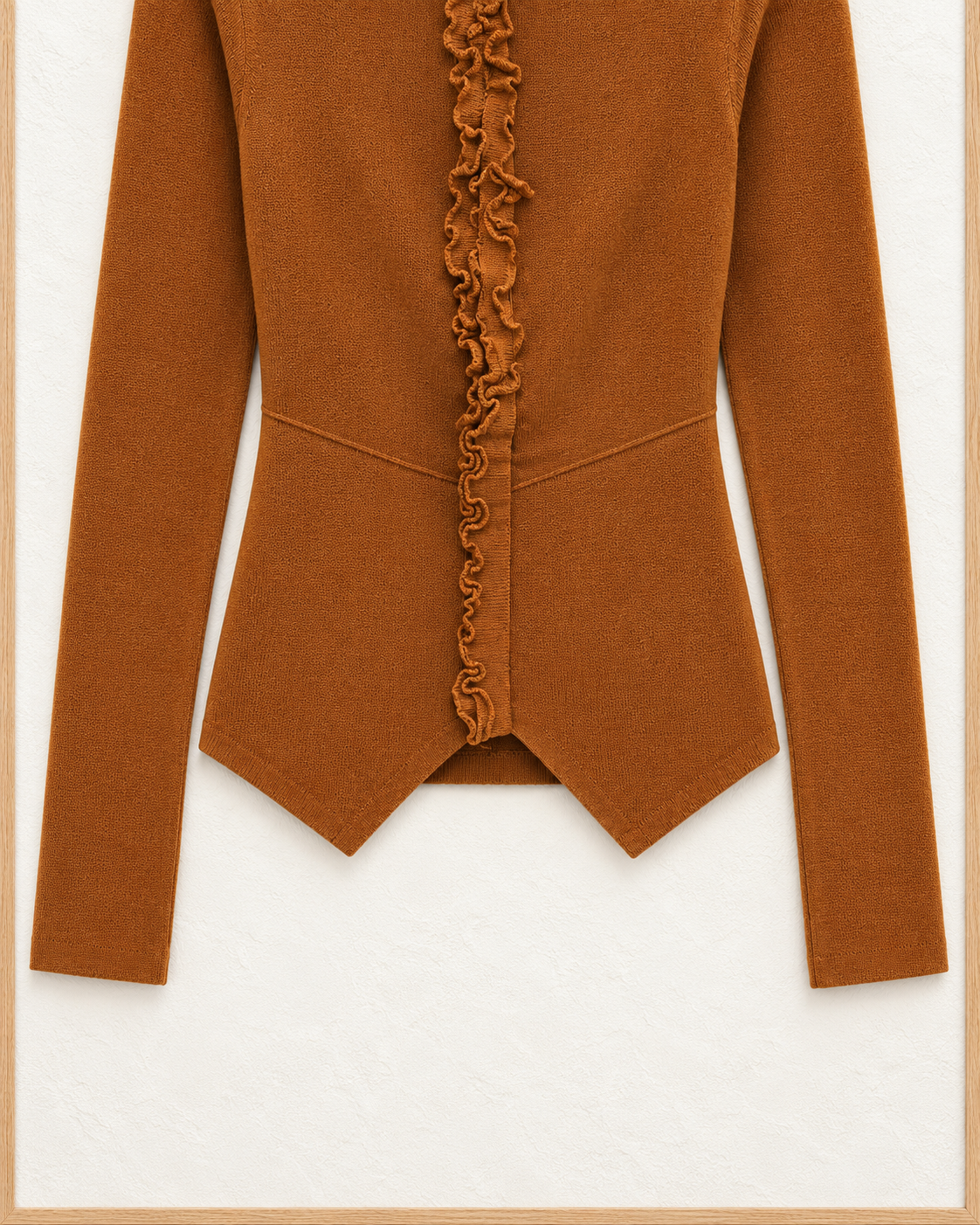 Tie-Back Knit Top – waist hem detail